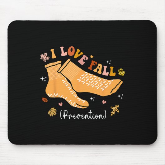 I Liebe Fall Prävention Fall Physikalische Therapi Mousepad (Vorne)
