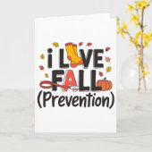 I Liebe Fall Prävention Krankenschwester Retro Ern Karte (Gelbe Blume)