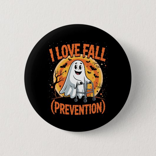 I Liebe Fall Prävention Physikalische Therapie Hal Button (Vorderseite)