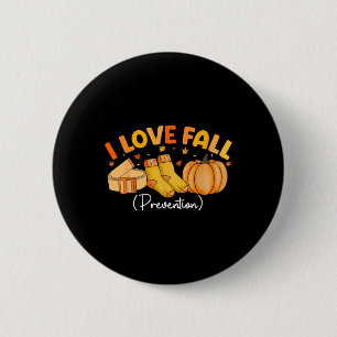 I Liebe Fall Prevention Socks Erntedank Physikalis Button