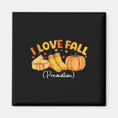 I Liebe Fall Prevention Socks Erntedank Physikalis Magnet (Vorne)