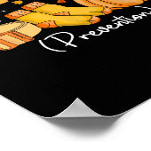 I Liebe Fall Prevention Socks Erntedank Physikalis Poster (Ecke)
