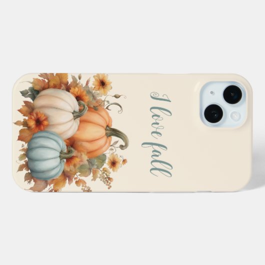 I Liebe Fall Pumpkin Case-Mate iPhone Hülle (Rückseite (Horizontal))