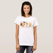I Liebe Fall | Pumpkin Gewürz Latte T-Shirt (Vorne ganz)