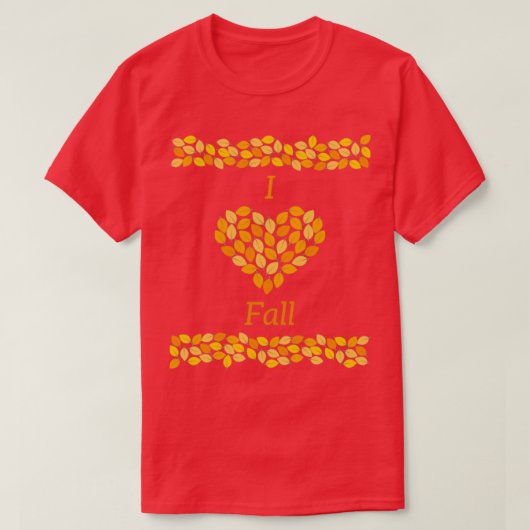 I Liebe Fall T-Shirt (Design vorne)