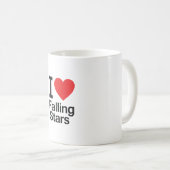 I Liebe Fallende Sterne Kaffeetasse (VorderseiteRechts)