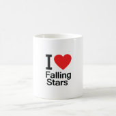 I Liebe Fallende Sterne Kaffeetasse (Mittel)