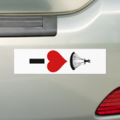 I Liebe-Fallschirmspringen (Vertikale) Autoaufkleber (Auf Auto)