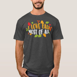 I Liebe fällt am liebsten in der Herbstsaison T-Shirt