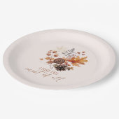 I Liebe fällt am meisten - Blätter Pappteller (Schrägansicht)