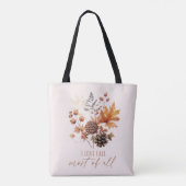 I Liebe fällt am meisten - Blätter Tasche (Rückseite)