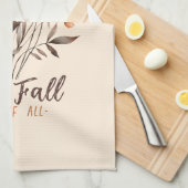 I Liebe fällt am meisten - Herbstblätter Geschirrtuch (Viertel Falte)