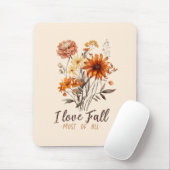 I Liebe fällt am meisten - Herbstblätter Mousepad (Mit Mouse)