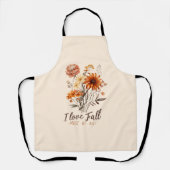 I Liebe fällt am meisten - Herbstblätter Schürze (Vorderseite)