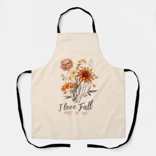 I Liebe fällt am meisten - Herbstblätter Schürze