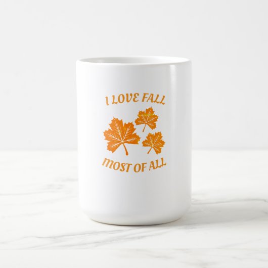 I Liebe fällt am meisten Kaffeetasse (Mittel)