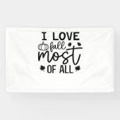 I Liebe fällt am meisten klassischen T - Shirt Banner (Horizontal)
