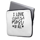 I Liebe fällt am meisten klassischen T - Shirt Laptopschutzhülle (Vorderseite Links)