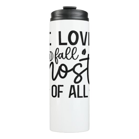 I Liebe fällt am meisten klassischen T - Shirt Thermosbecher (Vorderseite)