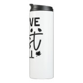 I Liebe fällt am meisten klassischen T - Shirt Thermosbecher (Nach rechts gedreht)