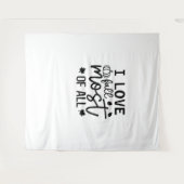 I Liebe fällt am meisten klassischen T - Shirt Wandteppich (Vorderseite (Horizontal))