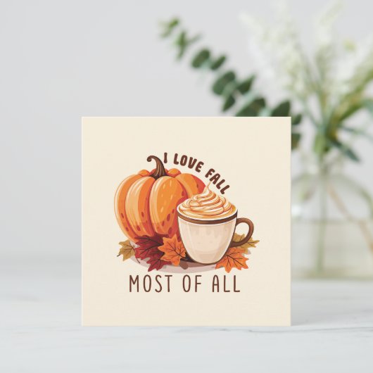 I Liebe fällt am meisten - Latte & Herbst Vibes (Stehend Vorderseite)