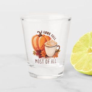 I Liebe fällt am meisten - Latte & Herbst Vibes Schnapsglas