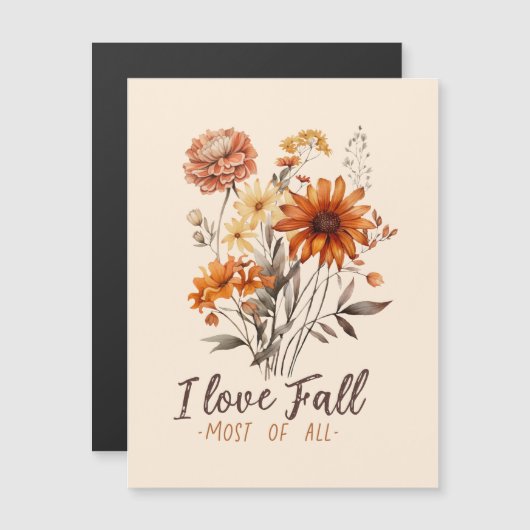 I Liebe fällt am meisten Magnetkarte (Vorne/Hinten)