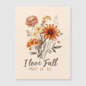 I Liebe fällt am meisten Magnetkarte (Vorderseite)