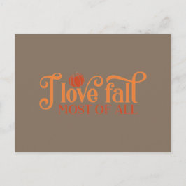 I Liebe fällt am meisten Postkarte