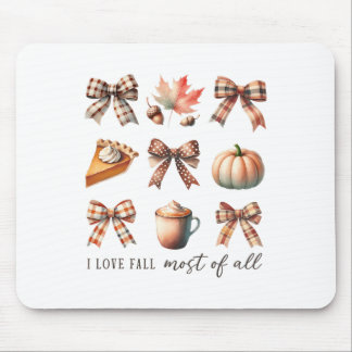 I Liebe fällt am meisten von allen Herbst Saison E Mousepad