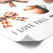 I Liebe fällt am meisten von allen Herbst Saison E Poster (Ecke)