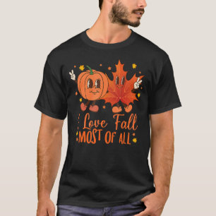 I Liebe fällt Der größte Teil aller Blätterherz-He T-Shirt