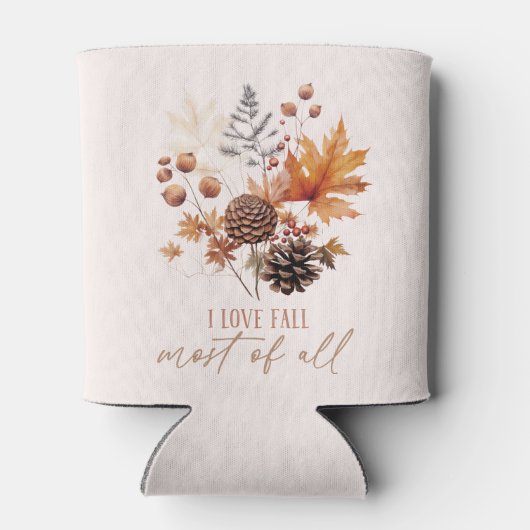 I Liebe fällt die meisten Blätter Dosenkühler (Rückseite)