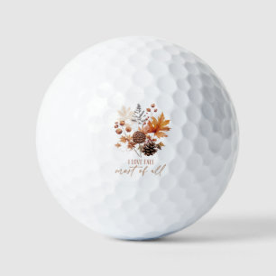 I Liebe fällt die meisten Blätter Golfball