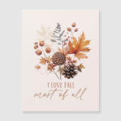 I Liebe fällt die meisten Blätter Magnetkarte (Vorderseite)