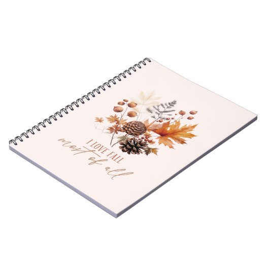 I Liebe fällt die meisten Blätter Notizblock (Linke Seite)