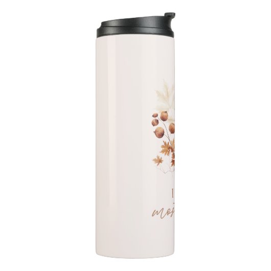 I Liebe fällt die meisten Blätter Thermosbecher (Nach links gedreht)