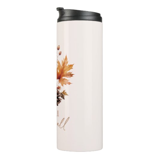 I Liebe fällt die meisten Blätter Thermosbecher (Nach rechts gedreht)