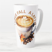 I Liebe fällt ein Latte' Milchtasse (Rechte Ecke)