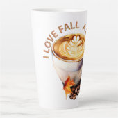 I Liebe fällt ein Latte' Milchtasse (Vorderseite)