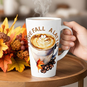 I Liebe fällt ein Latte' Milchtasse