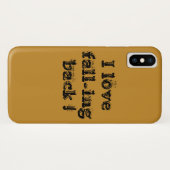 I Liebe fällt zurück Case-Mate iPhone Hülle (Rückseite (Horizontal))