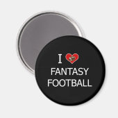 I Liebe Fantasy Football Magnet (Vorderseite/Rückseite)