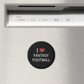I Liebe Fantasy Football Magnet (In Situ (Geschirrspüler))