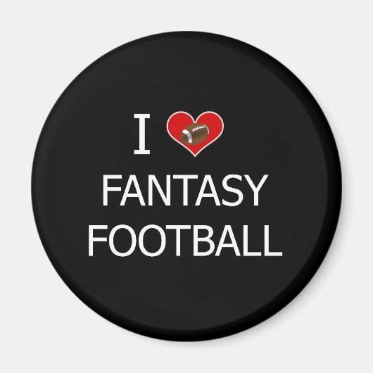 I Liebe Fantasy Football Magnet (Vorne)