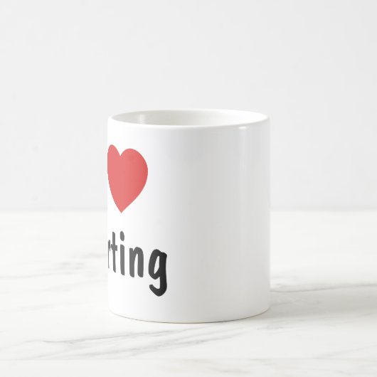 I Liebe Farb Kaffeetasse (Mittel)