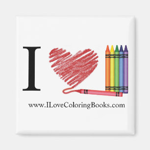 I Liebe-färbenmagnet Magnet