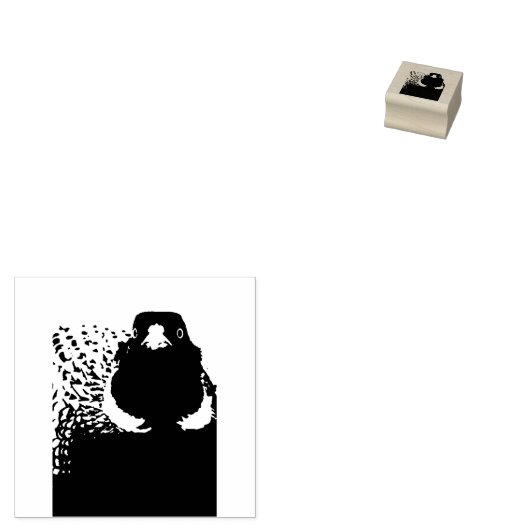 I Liebe Fasan Gummistempel (Stempel)