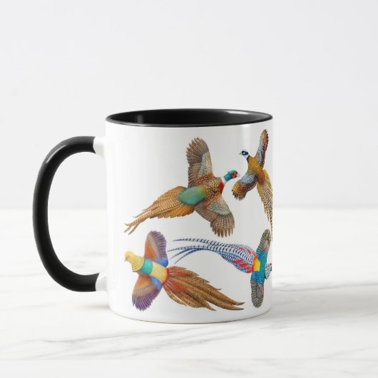I Liebe-Fasan-Wecker-Tasse Tasse (Links)